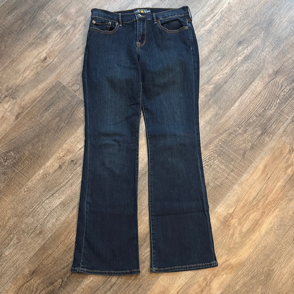 Lucky Brand Women’s Size 28 Sweet ‘n Low Blue Flare Leg Jeans Denim‎